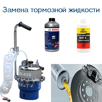 аппаратная замена тормозной жидкости